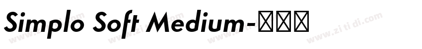 Simplo Soft Medium字体转换